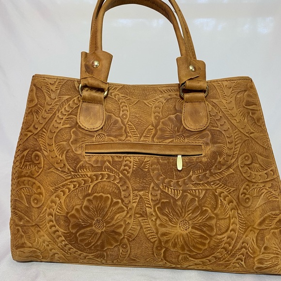 Leather Tooled Purse - Picture 1 of 6